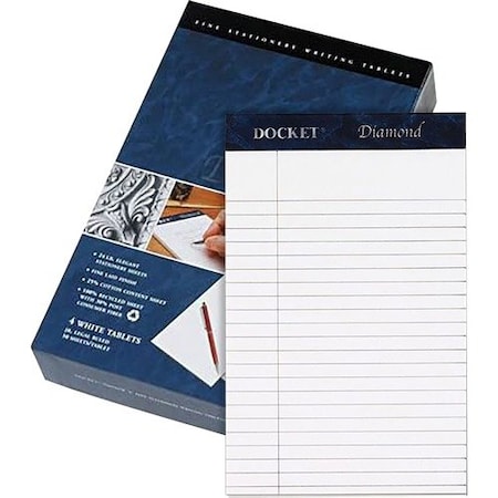 Tops Writing Pads, Jr. Legal Ruled, 5inx8in, WE, 4PK TOP63981